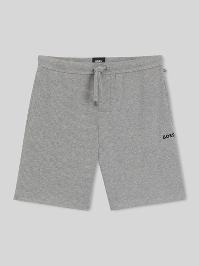 BOSS Regular Fit Sweatshorts aus Baumwoll-Mix Mittelgrau 2