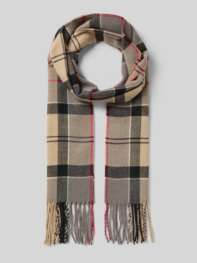 Barbour Sjaal met franjes Beige - 1