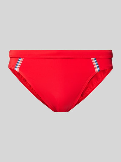 HOM Zwembroek met labeldetail, model 'NAUTICAL CUP' Rood - 1