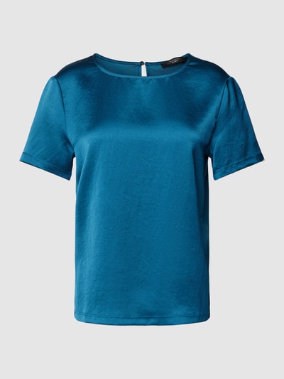 Weekend Max Mara T-shirt in glanzend design, model 'TORRES' Petrol - 2