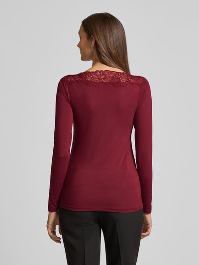 Soyaconcept Regular fit shirt met lange mouwen van lyocellmix, model 'Marica' Bordeaux - 5
