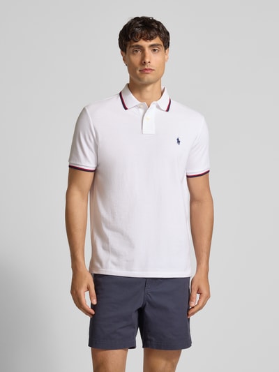 Polo Ralph Lauren Poloshirt mit Label-Stitching Weiss 4