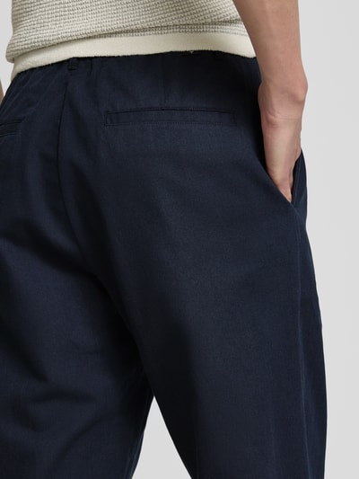 Samsøe Samsøe Regular Fit Bundfaltenhose mit elastischem Bund Modell 'SABERTIL' Dunkelblau 3