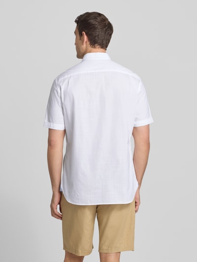 Christian Berg Men Regular Fit Freizeithemd mit Button-Down-Kragen Weiss 5
