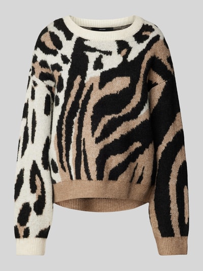 Vero Moda Pullover met ronde hals, model 'KAI' Beige - 2