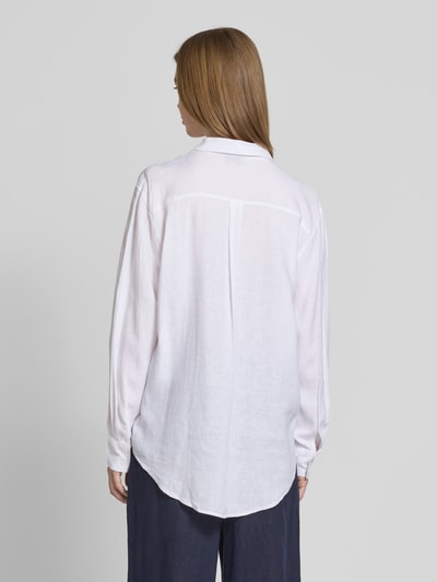 Vero Moda Boxy Fit Leinenbluse mit Passe Modell 'LINN' Offwhite 5