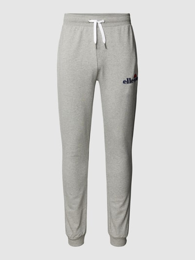 Ellesse Sweatpants met labelstitching, model 'NIORO' Lichtgrijs - 2