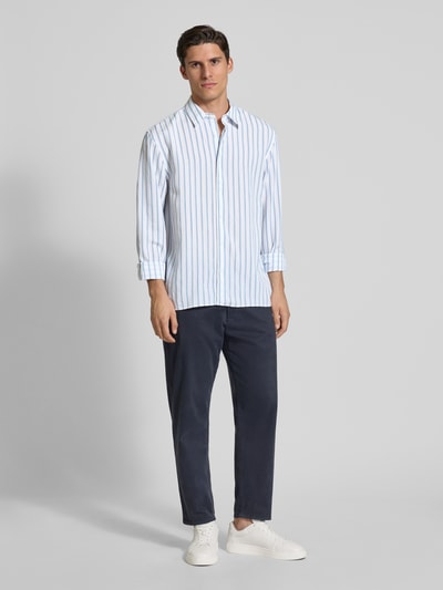 CK Calvin Klein Vrijetijdsoverhemd met kentkraag Bleu - 1