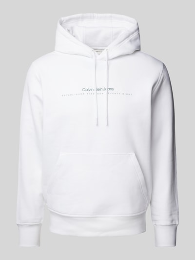 Calvin Klein Jeans Hoodie met labelprint Wit - 2