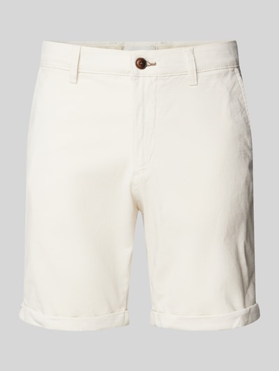 Jack & Jones Regular Fit Bermudas mit Strukturmuster Modell 'FURY' Weiss 2