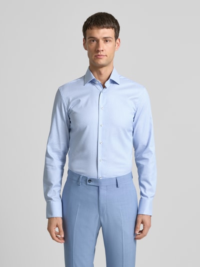 ETERNA Slim Fit Business-Hemd mit Kentkragen Bleu 4