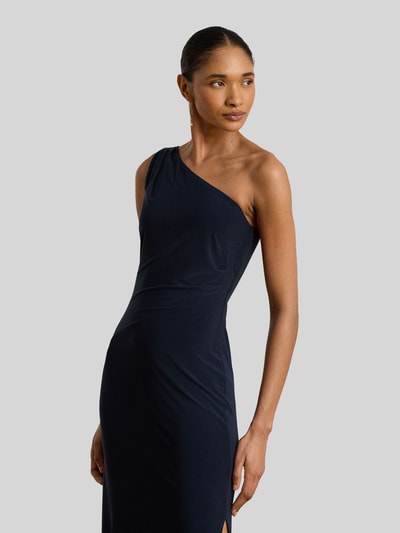 Lauren Ralph Lauren Figurbetontes Abendkleid mit One-Shoulder-Ausschnitt Dunkelblau 1