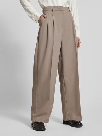 Vero Moda Loose Fit Stoffhose mit Bundfalten Modell 'NILA' Sand 4