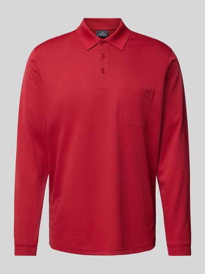 RAGMAN Regular fit poloshirt met borstzak Rood - 2