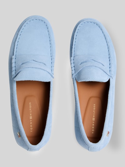 Tommy Hilfiger Mokassins aus Veloursleder Hellblau 3