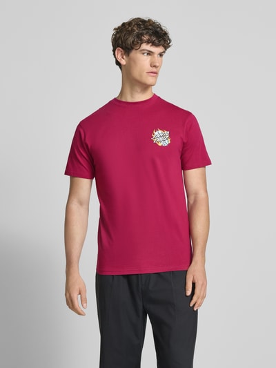 SANTA CRUZ T-shirt met labelprint Felroze - 4