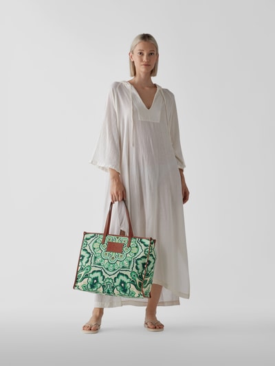 Etro Shopper mit Paisley-Dessin Grün 1