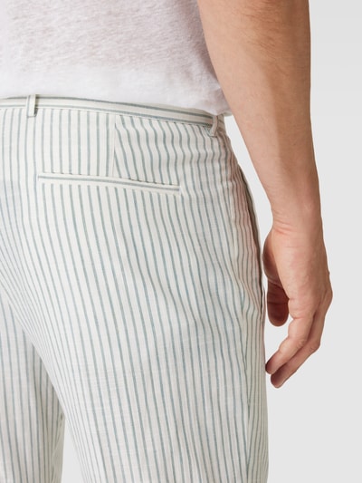 Strellson Pantalon met streepmotief, model 'Luis' Groen - 3