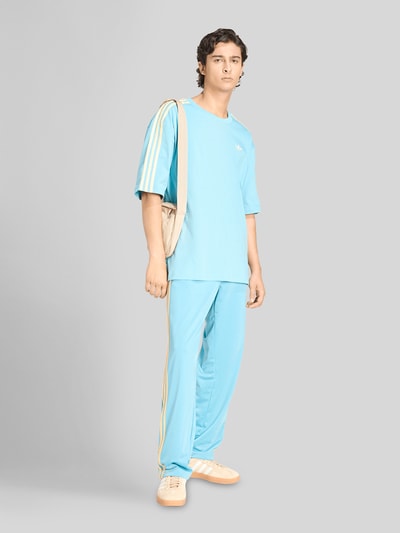 adidas Originals Loose Fit T-Shirt mit Logo Stitching Tuerkis 1