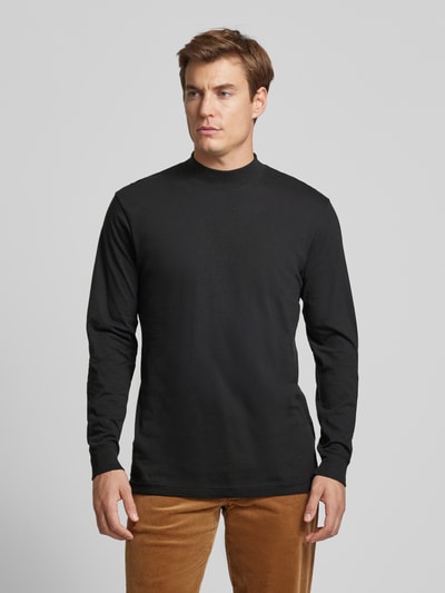 RAGMAN Longsleeve mit gerippten Abschlüssen Black 4