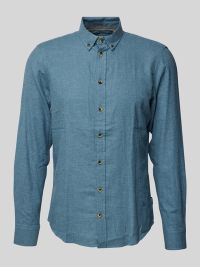 Blend Regular Fit Freizeithemd mit Button-Down-Kragen Modell 'Burley' Jeansblau 1