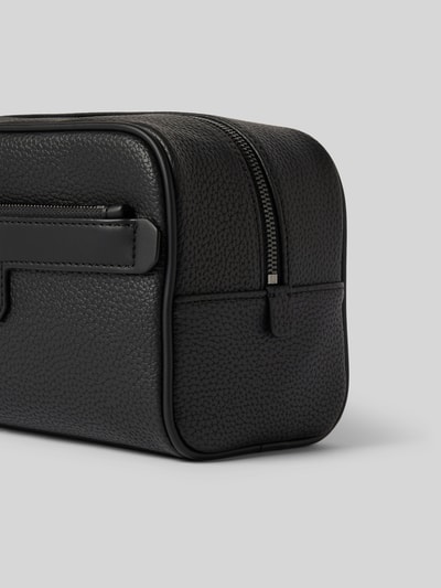 HUGO Kulturtasche mit Label-Applikation Modell 'Nesh' Black 2