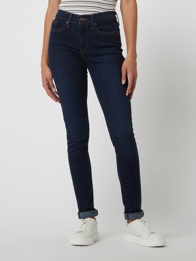 Levi's® 300 Shaping skinny fit jeans met stretch, model '311' Donkerblauw - 4