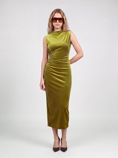 Jake*s Cocktail Cocktailkleid mit seitlicher Raffung Lind 1