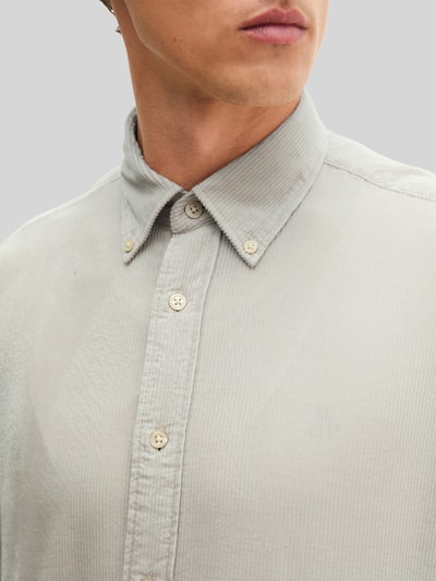 Marc O'Polo Regular Fit Freizeithemd aus Baumwolle mit Cordstruktur Beige 3