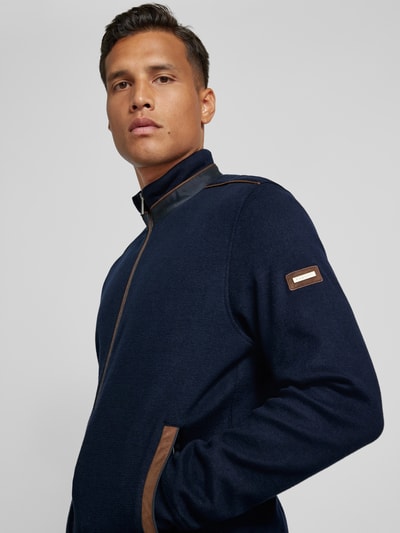 bugatti Sweatjacke mit Stehkragen Marine 3