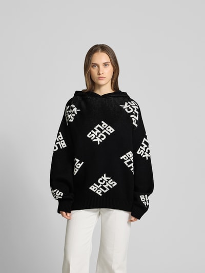 black palms Oversized Hoodie mit Kapuze Black 4