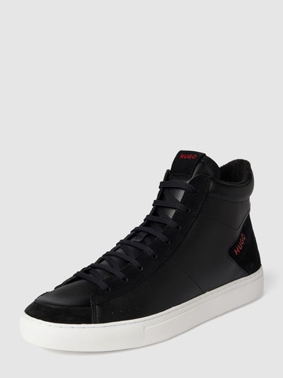 HUGO High top sneakers met label in reliëf, model 'Futurism Hito' Zwart - 2