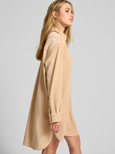 JAKE*S STUDIO WOMAN Relaxed Fit Kleid aus Baumwoll-Mix in Hemdblusen-Optik Camel 3