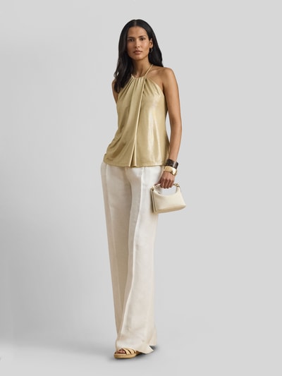 Lauren Ralph Lauren Regular Fit Blusentop mit Falten Gold 1