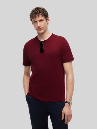 Tommy Hilfiger Regular Fit T-Shirt aus reiner Baumwolle ' Bordeaux 4
