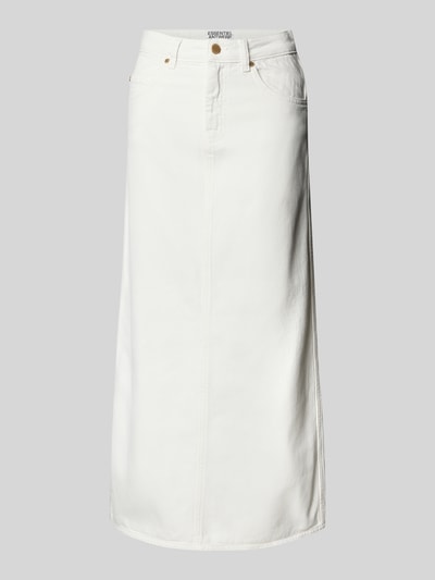 Essentiel Antwerp Jeansrok met loopsplit, model 'Hobbit' Wit - 2