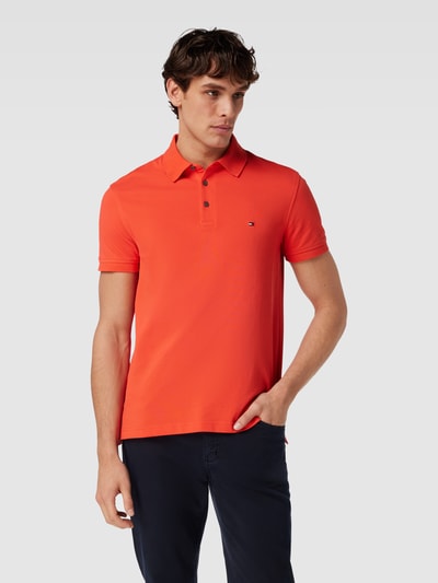 Tommy Hilfiger Slim fit poloshirt, model '1985' Neon rood - 4