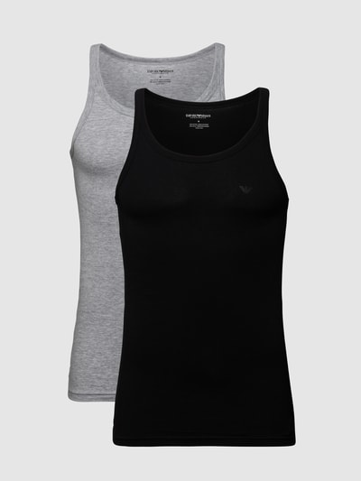 Emporio Armani Tanktop aus Baumwolle im 2er-Pack Anthrazit Melange 2