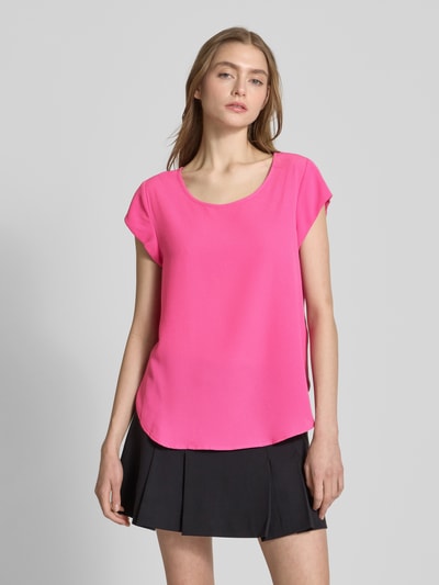 Only Regular fit blouseshirt met ritssluiting, model 'VIC' Felroze - 4