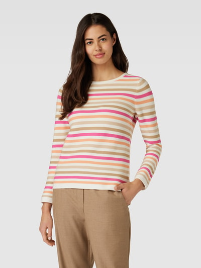 Tom Tailor Gebreide pullover met ronde hals Felroze - 4