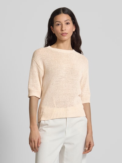 s.Oliver RED LABEL Relaxed Fit Strickpullover aus Baumwoll-Mix Beige 4