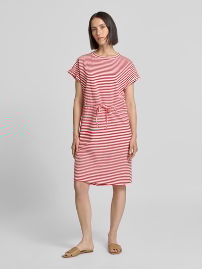 B.Young Knielanges Kleid mit Tunnelzug Modell 'PANDINNA' Rot 1