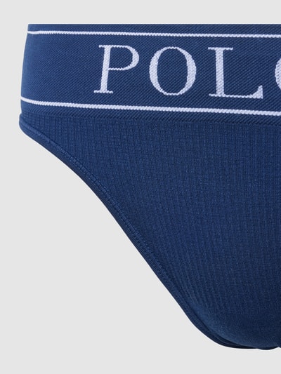 Polo Ralph Lauren Slipy z nadrukiem z logo model ‘Brief’ Granatowy 2