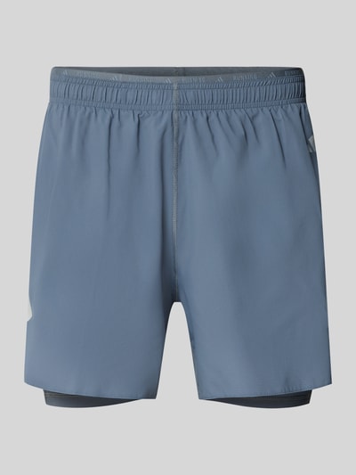 Produktfoto, Regular Fit Sportshorts mit Logo-Print Modell 'ADI365/// 2i1 M' von adidas für Herren in Blau-Grau, adidas Training, Vorderansicht