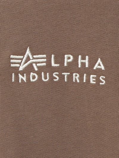 Alpha Industries Hoodie aus Bio-Baumwolle Hellbraun 6