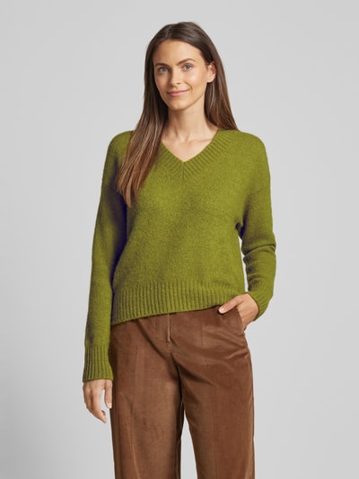 Weekend Max Mara Strickpullover in Melange-Optik Gruen 4