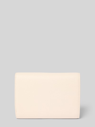 Produktfoto, cremefarbenes Portemonnaie mit Label-Detail Modell 'FOXY' von VALENTINO BAGS, strukturierte Oberfläche, rechteckige Form