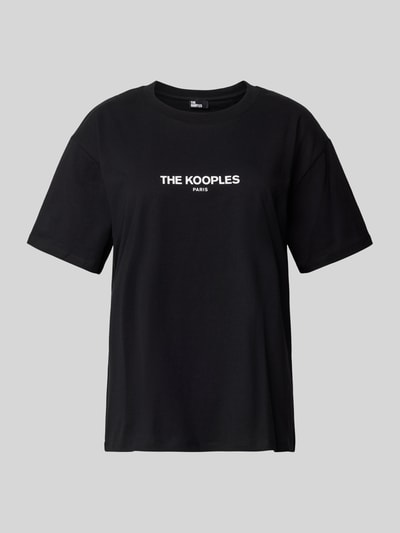 THE KOOPLES T-Shirt mit Label-Print Black 2