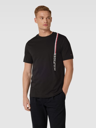 Tommy Hilfiger T-Shirt mit Label-Details Black 4