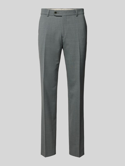 Carl Gross Chino met structuurmotief, model 'Shiver' Groen - 2